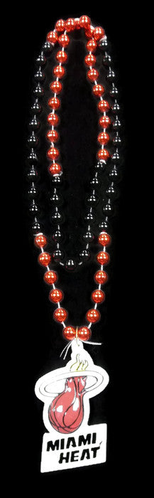 NBA Miami Heat Necklace - Bead Necklace