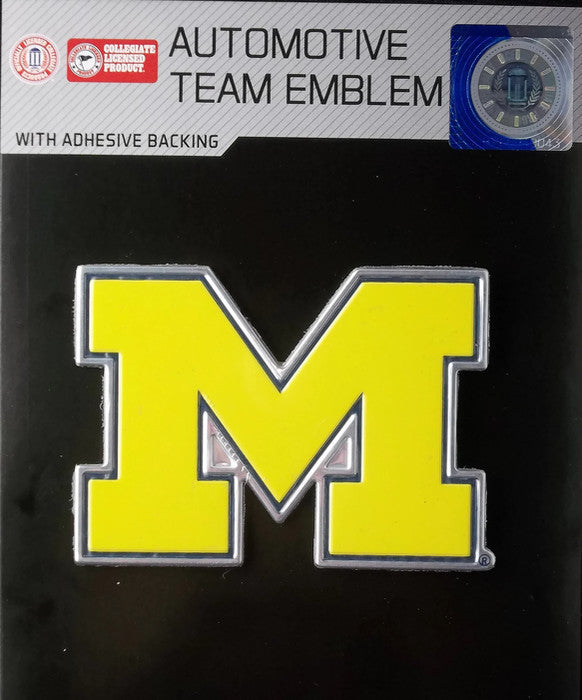 NCAA University of Michigan - Michigan Wolverines Auto Emblem - Color