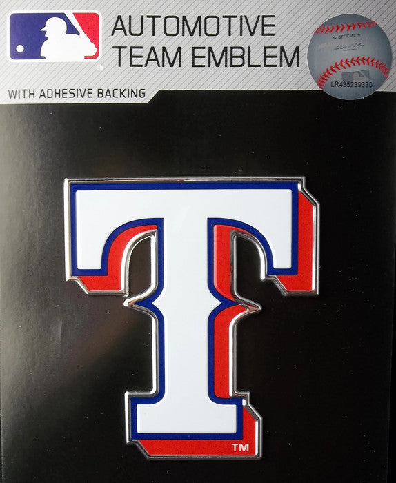 MLB Texas Rangers Auto Emblem - Color