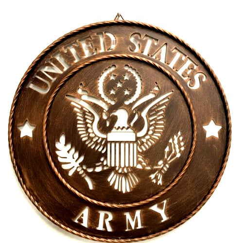 Texas Decor - Metal LG18115 Army 18''