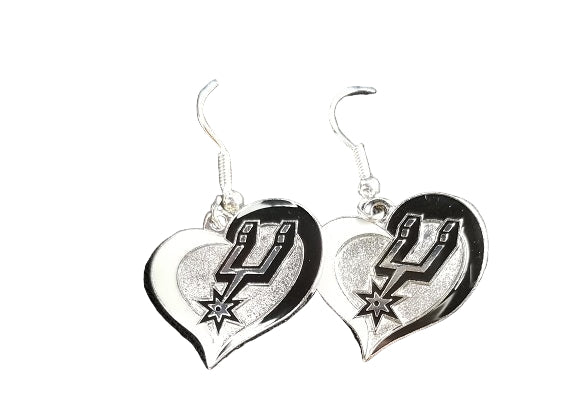 NBA - San Antonio Spurs NEW Heart Swirl Earring
