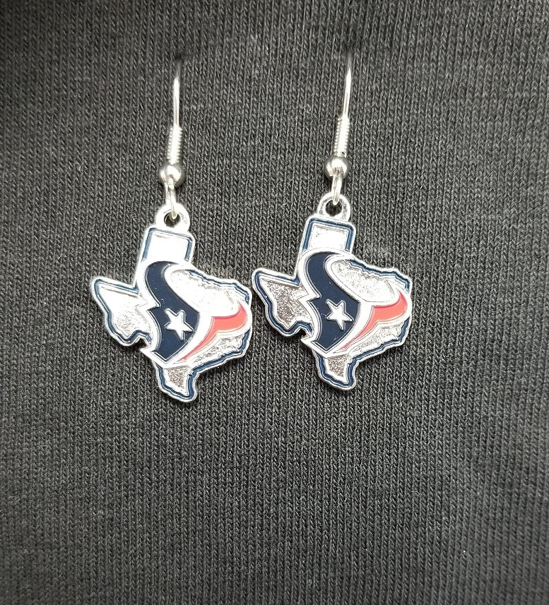 NFL Houston Texans Earring State Design(469-32)