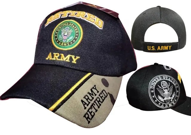 United States Army Retired Hat-BK CAP591
