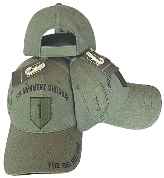 UNITED STATES ARMY 1ST INFANTRY DIVISION HAT OLIVE DRAB CAP619G
