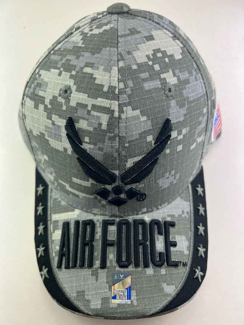 AIR FORCE HAT BLACK WINGS DIGITAL WITH STARS