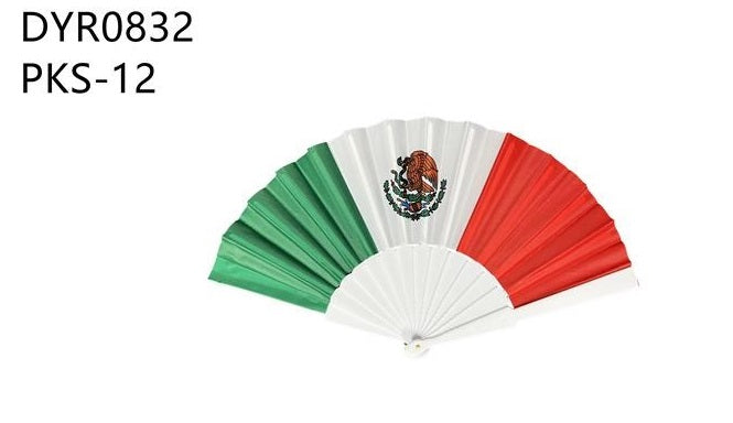 FAN MEXICO FLAG F-390 SOLD BY THE DOZEN