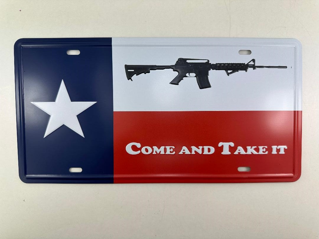 LICENSE PLATE COME AND TAKE IT