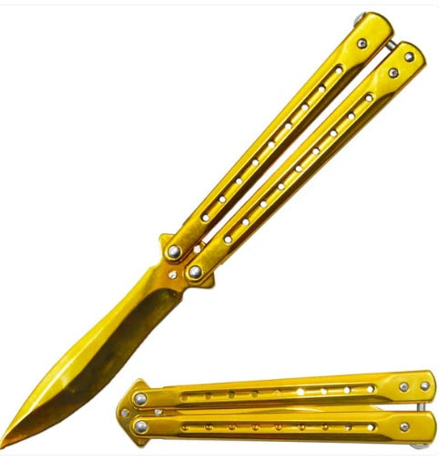 KNIFE BF1697-GD BUTTERFLY TRAINER