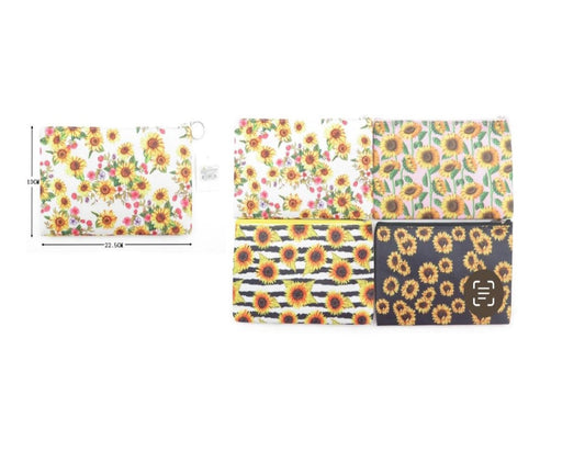 MAKE UP BAG BA-2074 SUNFLOWER, SOLD BY THE DOZEN