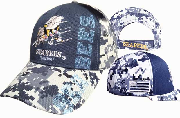 NAVY HAT SEABEES "CAN DO" DIGITAL 602RC