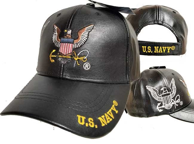 NAVY HAT EAGLE PU CAP502SP