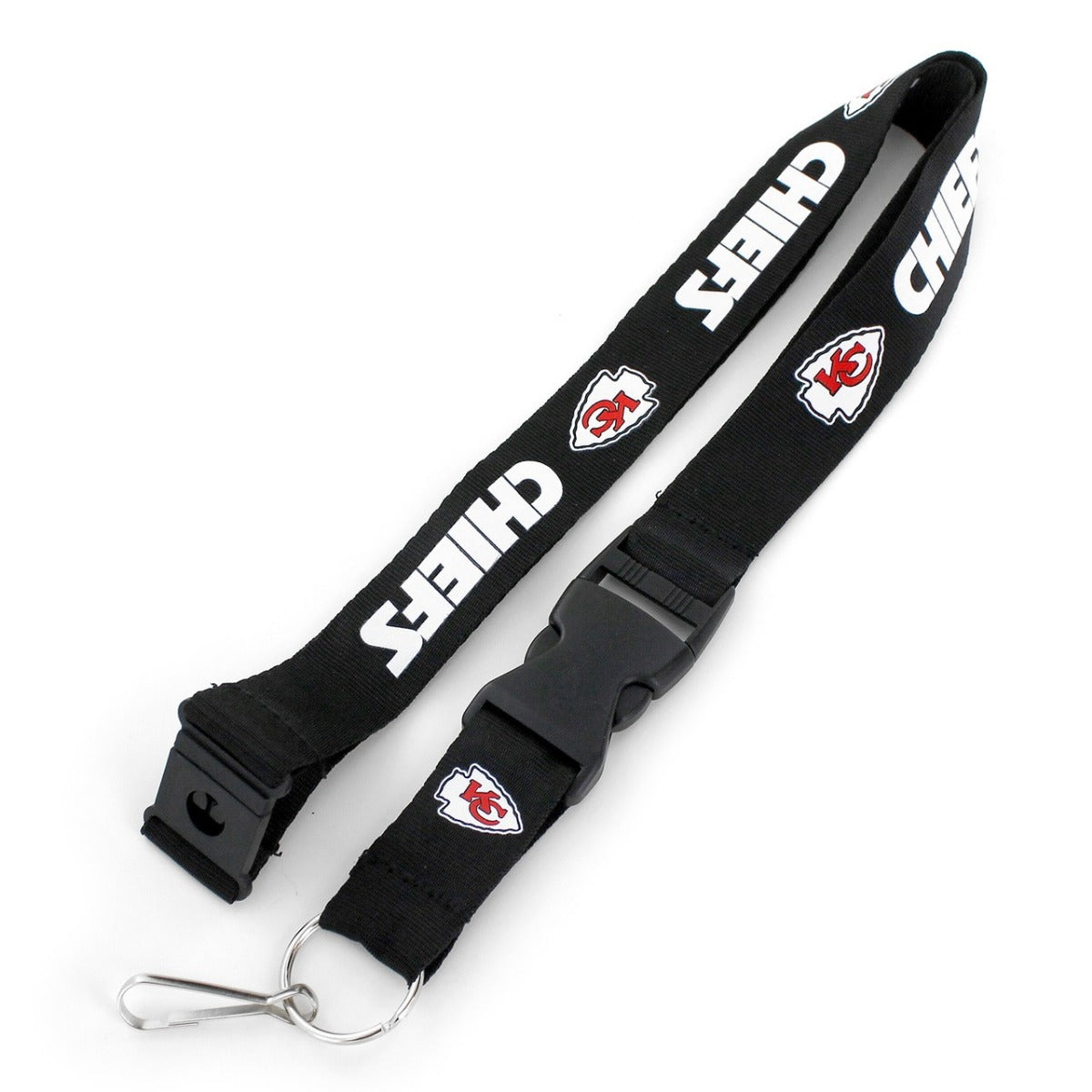 KANSAS CITY CHIEFS-LANYARD BLACK