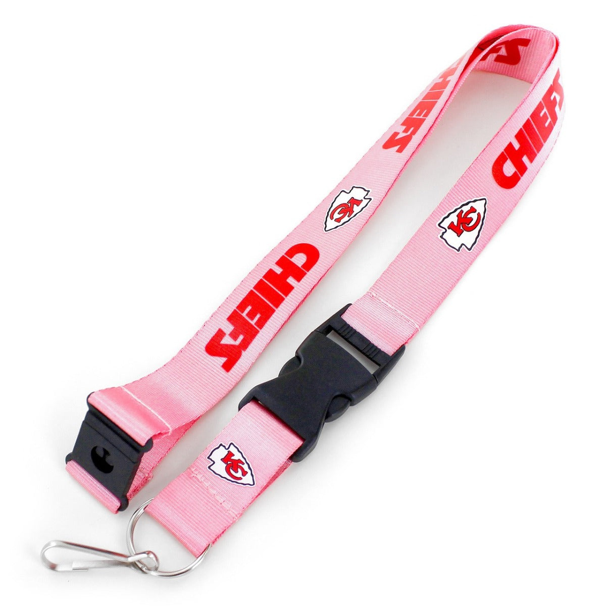 KANSAS CITY CHIEFS LANYARD-PINK