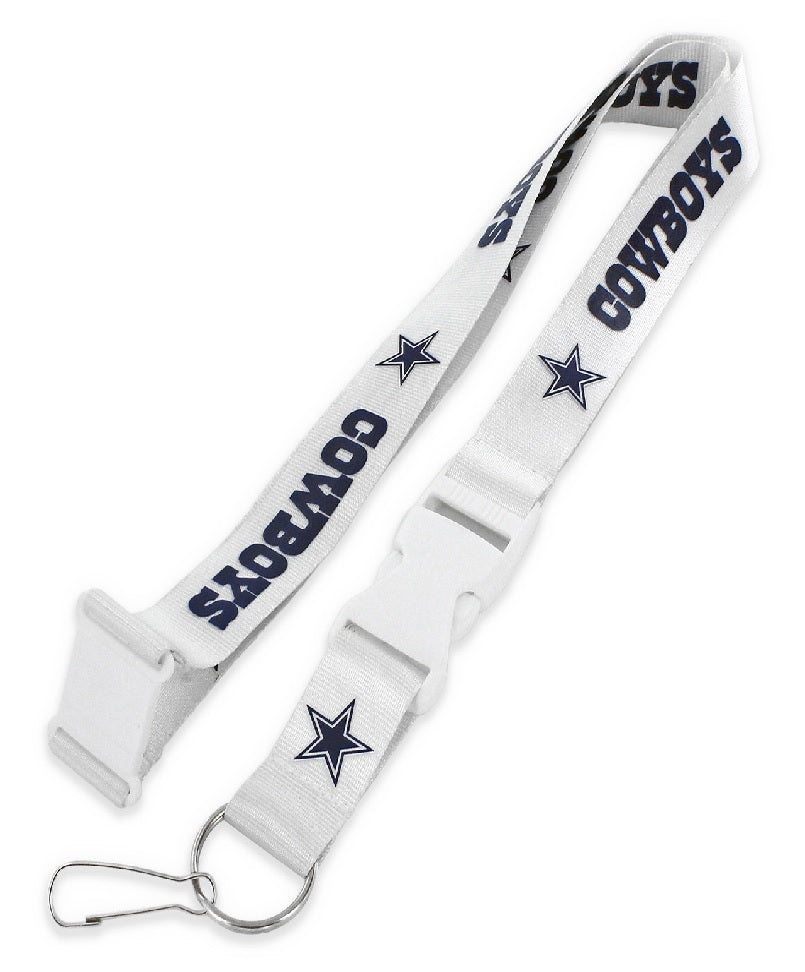 COWBOYS-LANYARD WHITE