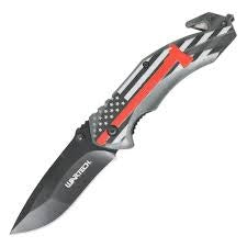 KNIFE PWT311B 4.75 IN USA FLAG