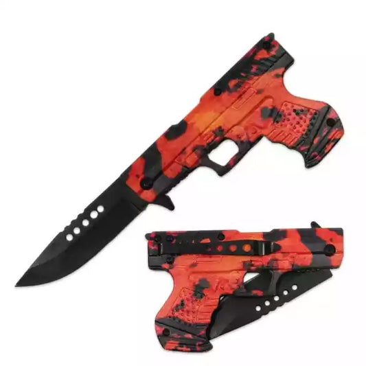 KNIFE PT1633-OR 4.5IN ORANGE CAMO