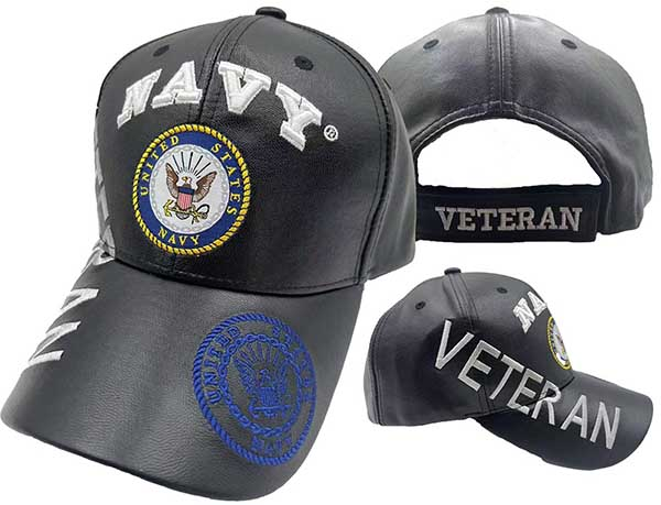 NAVY HAT VET SEAL BK PU 511BP