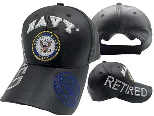 NAVY HAT RETIRED SEAL PU 521BP