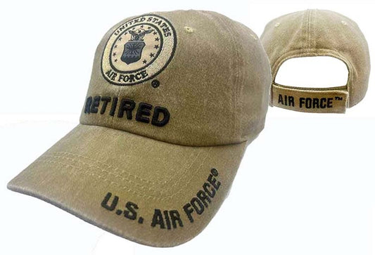 AIR FORCE HAT WASH RET KHA 522CK