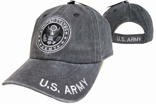 ARMY HAT WASH BLACK 504AB