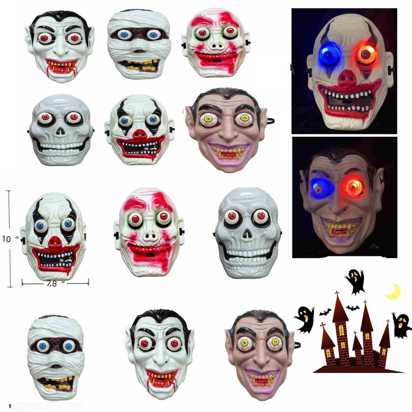 MASK LED HORROR 3462