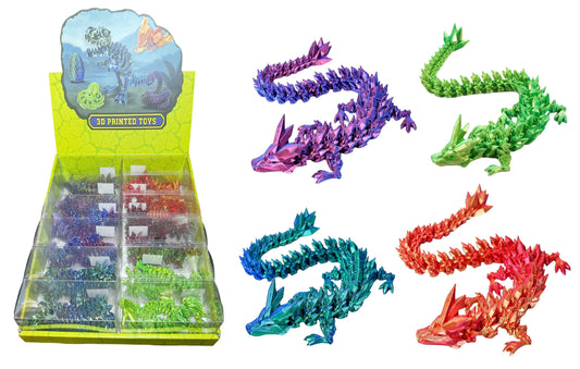 3D PRINTED TOY DRAGON 12PCS 456