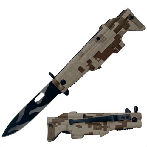 KNIFE KN-1472A AK-47 CAMO 4.5 IN