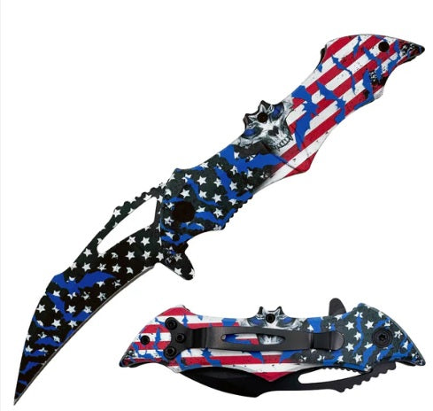 KNIFE KN-2008US BAT USA FLAG