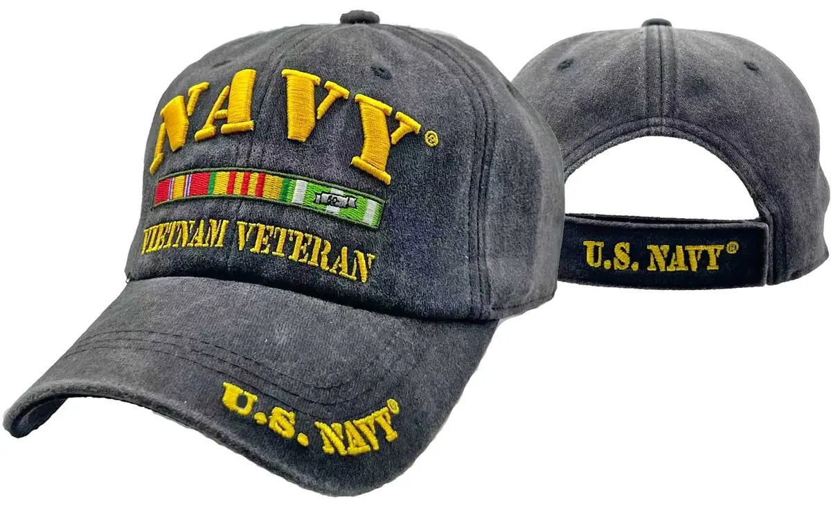 NAVY HAT VIET VET WASH BK 687B