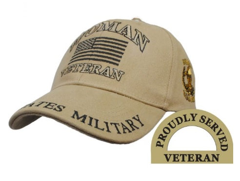 CAP-WOMEN VETERAN KHAKI CP00539