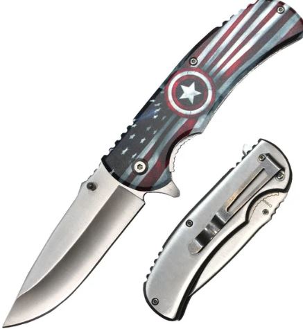 KNIFE PK1536-US3 4.5 IN USA FLAG