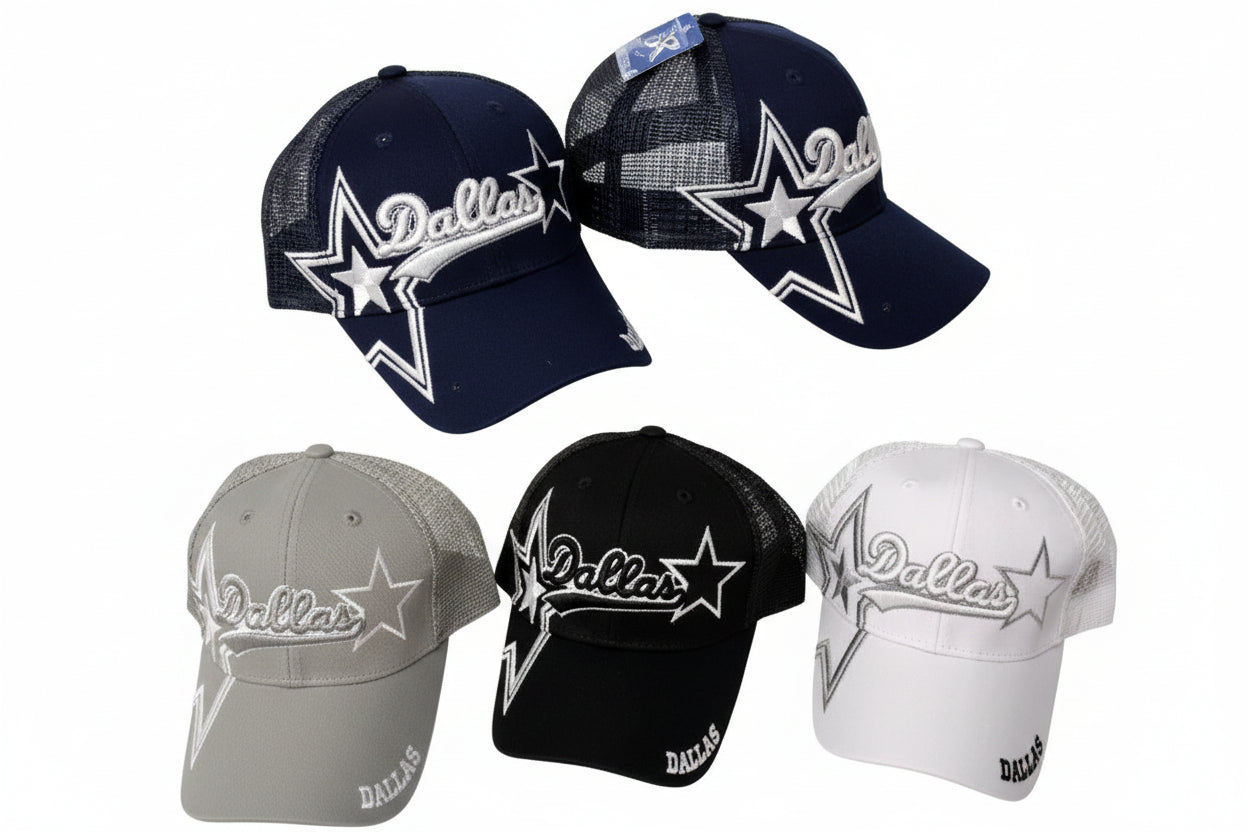 CAP-DALLAS STAR MESH HT6087