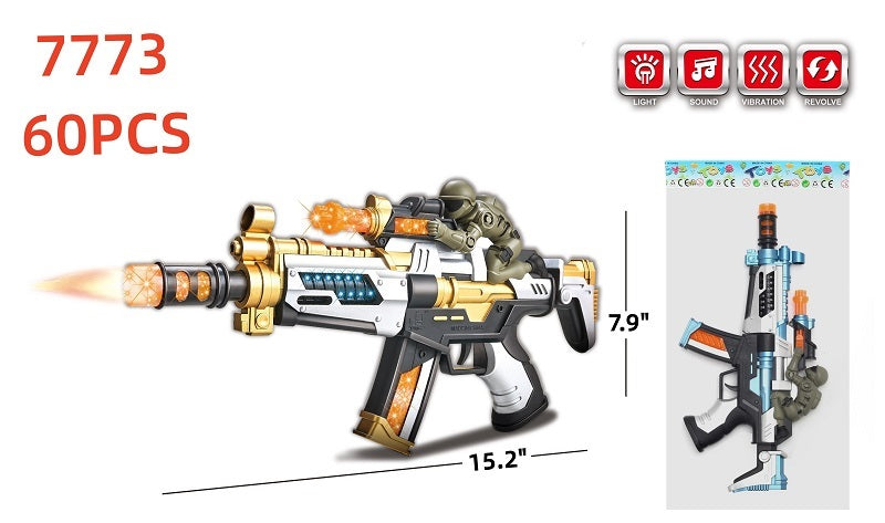 MACHINE GUN W/MAN POLY 7773