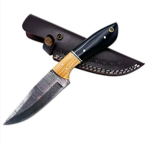 KNIFE BC-799-DB 9 IN BONE DAMASC