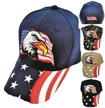 CAP-EAGLE WITH FLAG HT401
