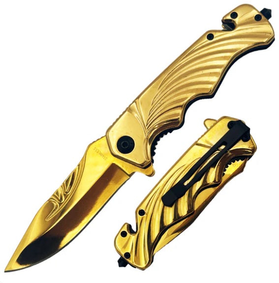 KNIFE KN-1682GD GOLD 4.5 IN