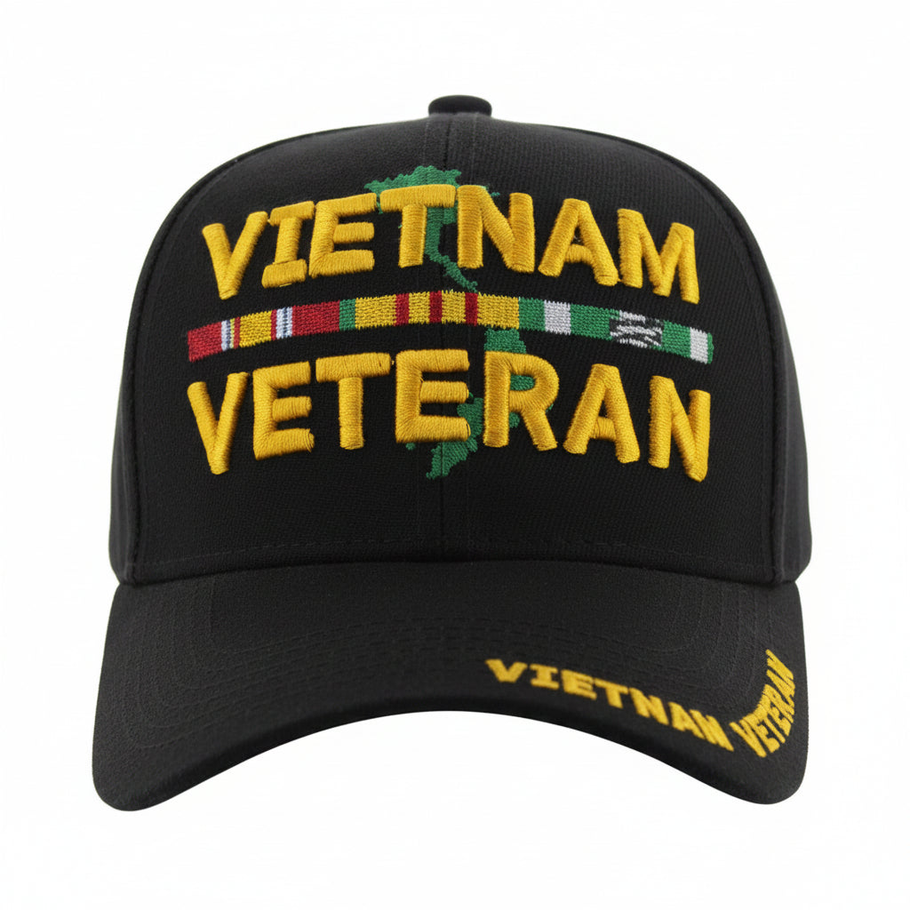 CAP-VIETNAM VETERAN W/MAP-BE