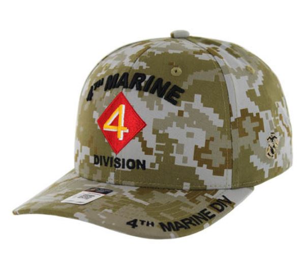 MARINE HAT 4TH DIVISION CAMO