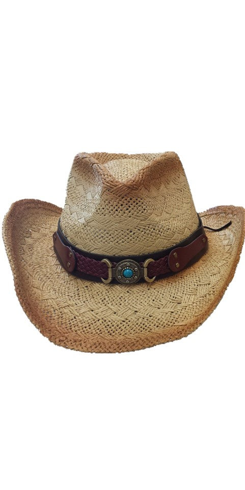 Straw Hat Belt Buckle Emblem 3627B