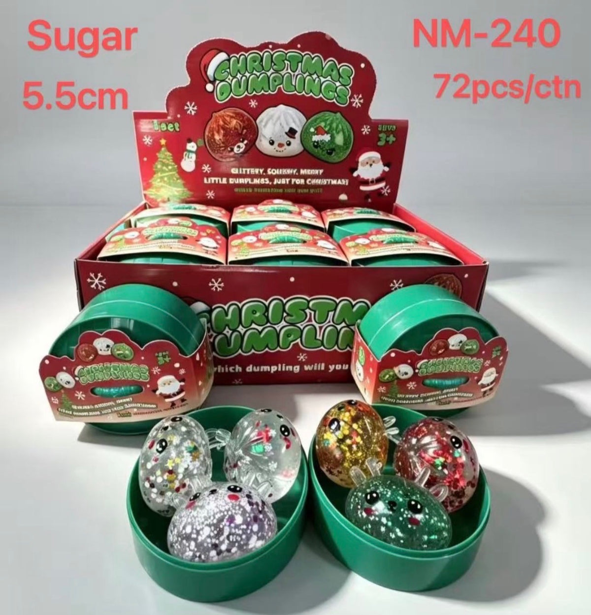 DUMPLING 3PC XMAS - SOLD BY DOZEN ONLY