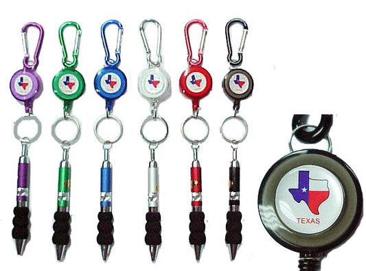 KC (Keychain) - 66414 Texas Retractable Pen SOLD BY DOZEN