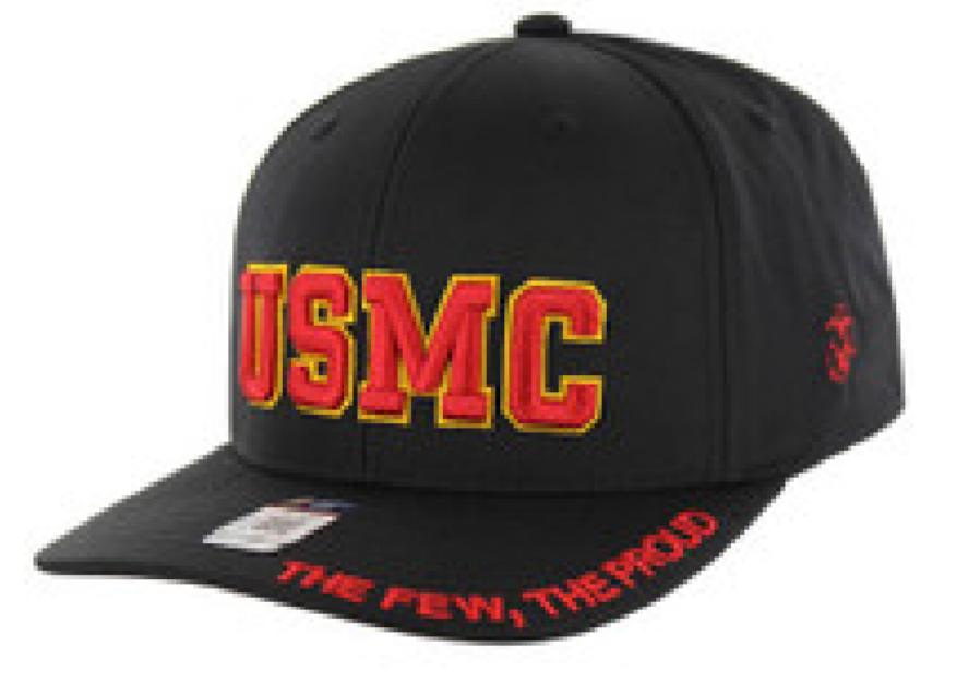 MARINE HAT USMC THE FEW BK