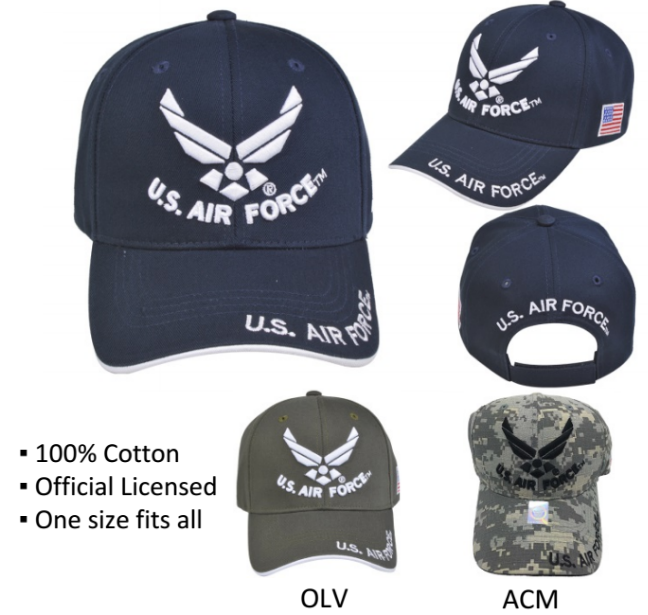 United States Air Force Hat - U.S. Air Force Wings A04AIA03-NVY/WHT