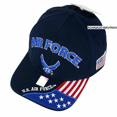United States Air Force Hat- ''AIR FORCE'' Wing, Flag Bill A04AIA20-NAV/NAV