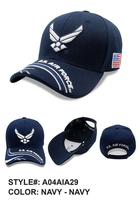 United States Air Force Hat - Wings ''U.S AIR FORCE'' On Bill A04AIA29-NAV