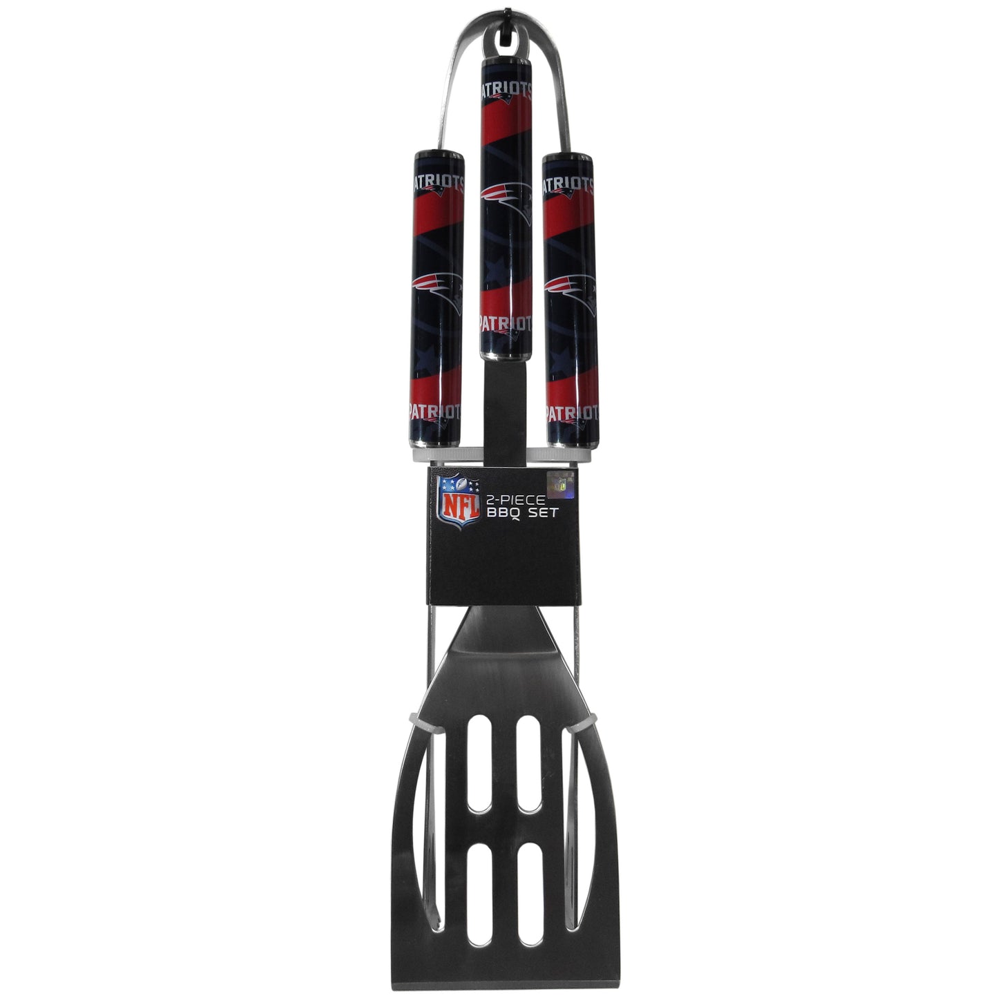 NFL New England Patriots 2 piece BBQ Steel Tool/Grill Set