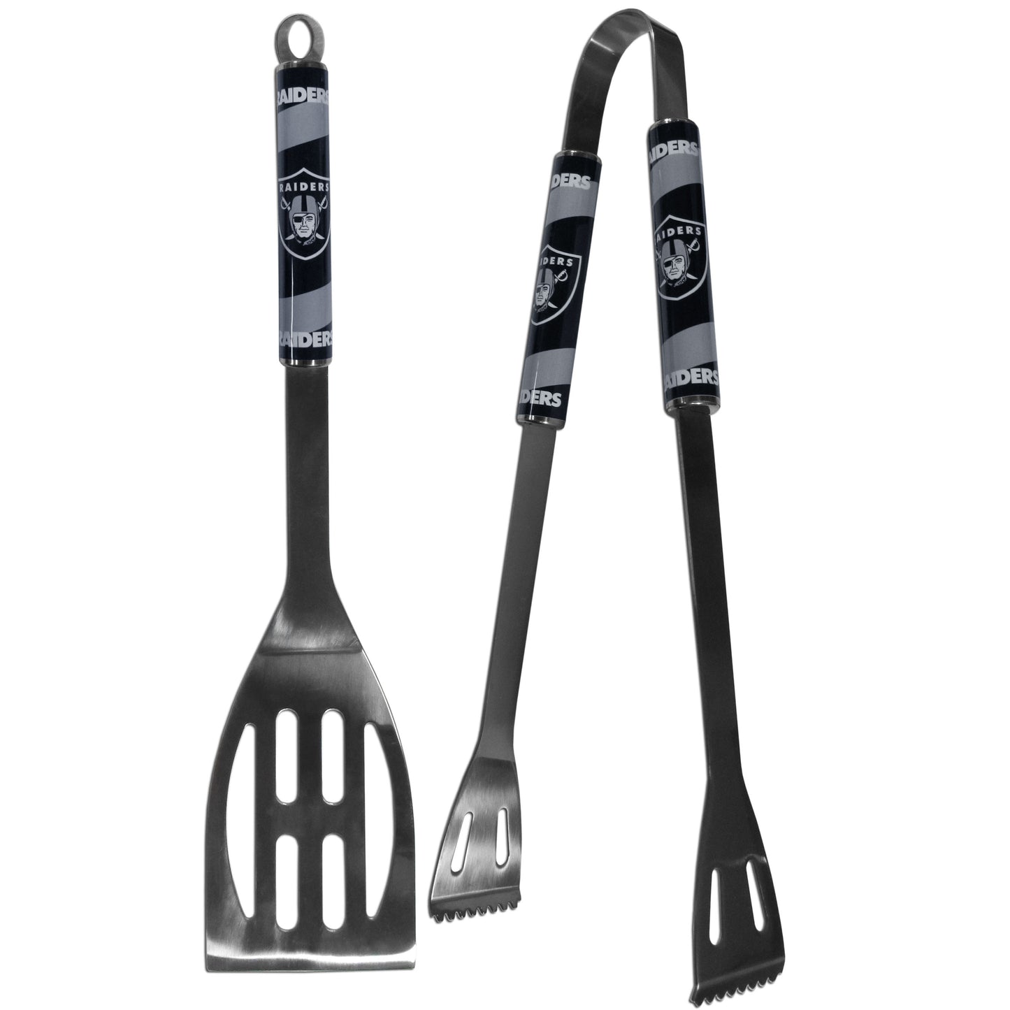 NFL Oakland Raiders 2 piece BBQ Steel Tool/Grill Set