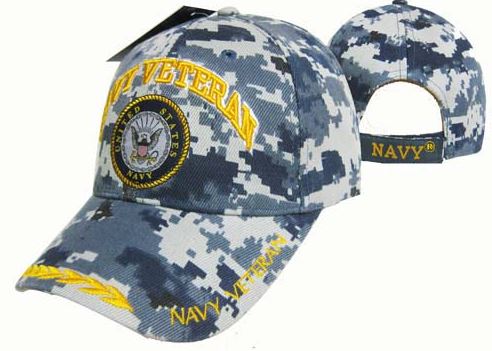 United States Navy Hat - ''Navy Veteran'' Seal/Leaf-Digi CAP592AC