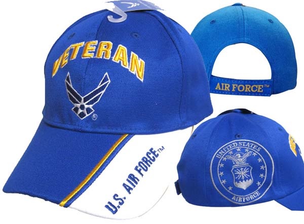 United States Air Force Hat - Veteran w/Wings Logo CAP593M