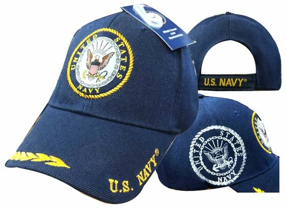 United Stated Navy Hat Seal w/Leaf Bill CAP602B
